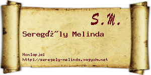 Seregély Melinda névjegykártya